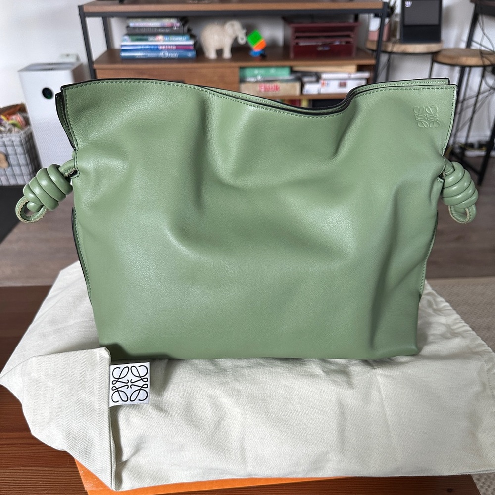 Loewe Flamenco Clutch (medium) rosemary- like new! Comes with dust bag.